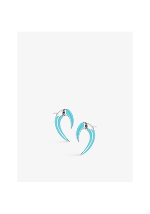 Womens Shaun Leane Sabre Solis Sterling-Silver and Enamel Talon Earrings