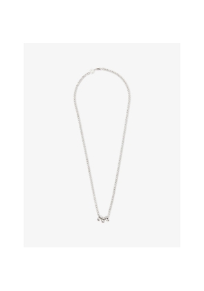Mens Vitaly Code Sterling-Silver Chain Necklace