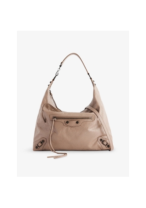 Womens Balenciaga Le City Medium Leather Hobo Bag