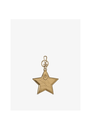 Mulberry Star Metallic-Leather Keyring