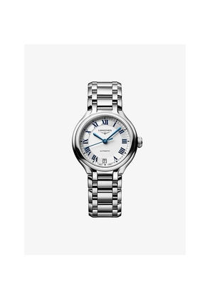 Mens Longines Primaluna Stainless-Steel Automatic Watch 34mm