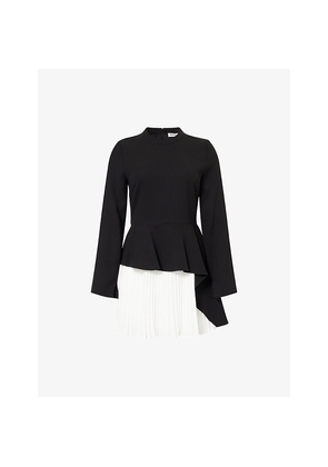 Womens Simkhai Amberly Pleated Woven Mini Dress