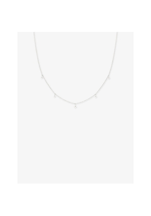 Astrid & Miyu Cosmic Star 14ct White-Gold Pendant Necklace