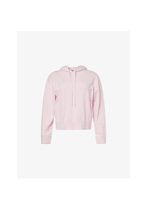 Womens Simkhai Regular-Fit Long-Sleeves Cotton and Cashmere Hoodie