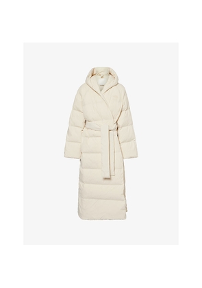 Womens The North Face x Skims Nuptse Belted Shell-Down Parka