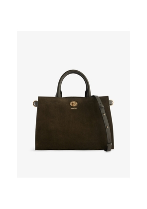 Womens Burberry Cotswolds Suede Tote Bag