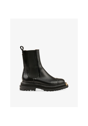 Womens Sandro Leather Chelsea Boots