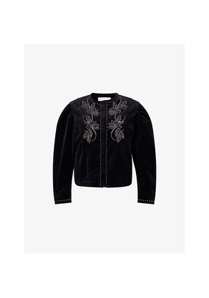 Womens Isabel Marant Pietra Studded Cotton Jacket