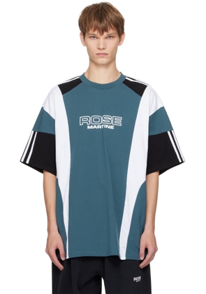 Martine Rose Blue Oversized Panelled T-Shirt