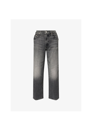 Womens Mother The Mid Rise Maven Ankle Cotton-Blend Jeans