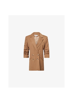 Womens Veronica Beard Rupert Dickey Striped Stretch-Woven Blazer