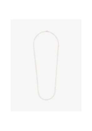 Mens Tom Wood Billie Chain White Rhodium-Plated 925 Sterling Silver Necklace