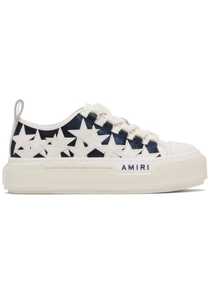 AMIRI Blue Denim Stars Court Low Sneakers