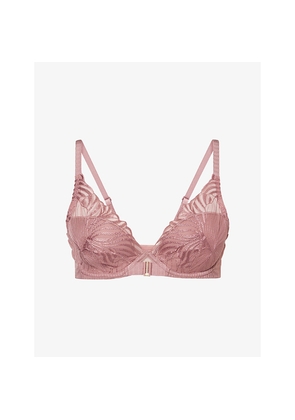 Womens Chantelle Legend Plunge Lace Bra