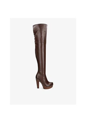 Womens Chloe Lola Over-The-Knee Leather Boots