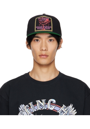 Rhude Black 'Live Rhudes' Cap