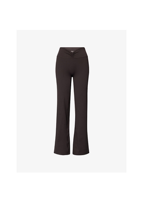 Womens Adanola Ruched-Front Yoga Trousers