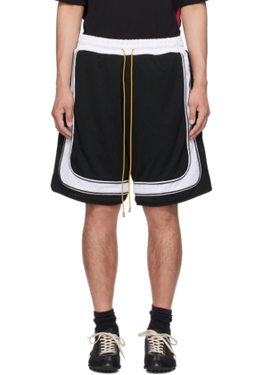 Rhude Black & White Como Basketball Shorts