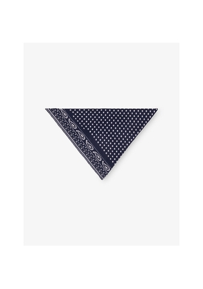 Womens Maje Polka-Dot Triangle Wool and Cashmere Scarf