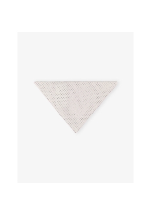 Womens Maje Rhinestone-Embellished Triangle Wool Scarf