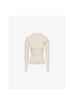 Womens The North Face x Skims Long-Sleeves Stretch-Woven Top