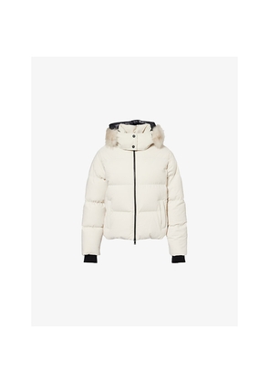 Womens Moose Knuckles Misti Detachable-Hood Padded Puffer Jacket