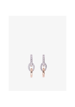 Womens Maje Link Silver and Gold-Plated Brass Drop Earrings