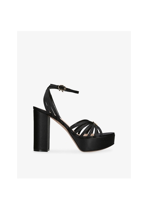 Womens Gianvito Rossi Rita Satin Heeled Sandals