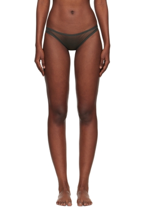 Yasmine Eslami Khaki Jeanne Briefs