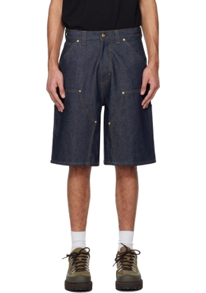Carhartt Work In Progress Navy OG Aden Double Knee Shorts