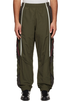 Martine Rose Khaki Layered Track Pants