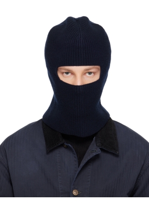 Maison Margiela Navy Virgin Wool Balaclava