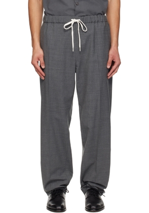 MM6 Maison Margiela Gray Drawstring Trousers
