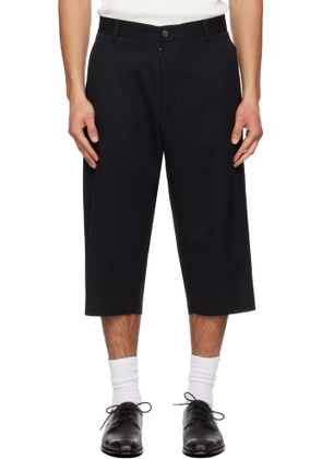 MM6 Maison Margiela Black Virgin Wool Shorts