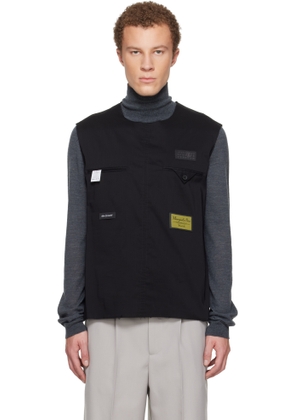 MM6 Maison Margiela Black Logo Patch Tank Top