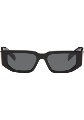 Prada Eyewear Black Triangle Logo Sunglasses