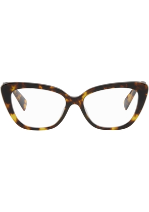 Miu Miu Eyewear Brown Cat Eye Acetate Sunglasses