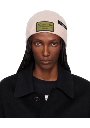 MM6 Maison Margiela Pink Access Labels Story Beanie