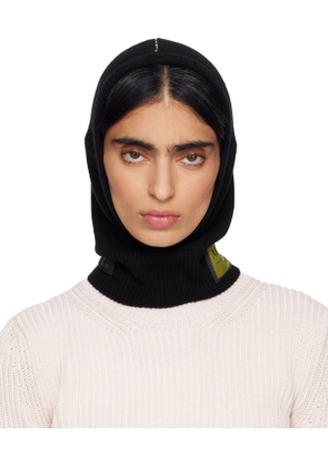 MM6 Maison Margiela Black Access Labels Story Gauge 7 Balaclava