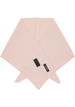 MM6 Maison Margiela Pink Wool-Blend Scarf