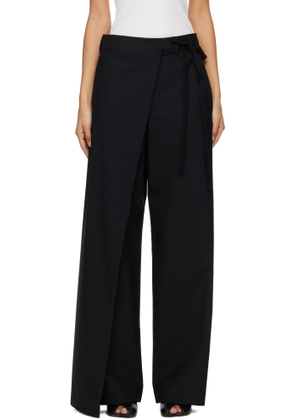 MM6 Maison Margiela Black Wool Blend Trousers