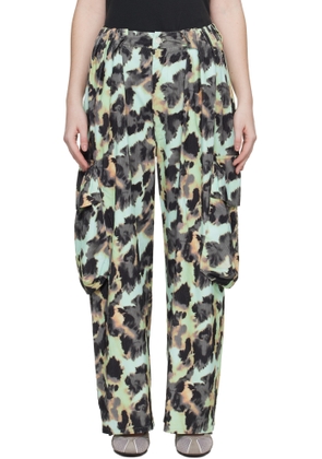 Collina Strada Multicolor Pleated Cargo Pants