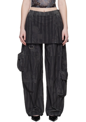Collina Strada Black Lawn Skirt Cargo Pants