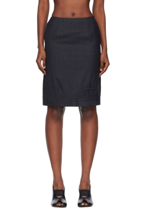 MM6 Maison Margiela Black Virgin Wool Miniskirt