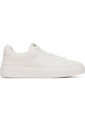 Balmain White B-Court Sneakers
