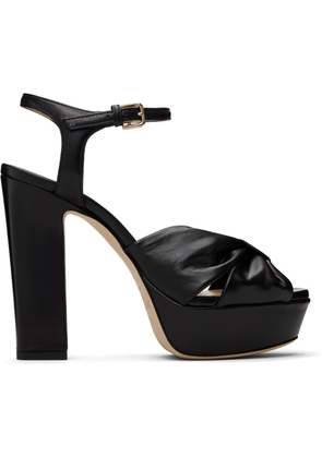 Jimmy Choo Black Heloise 120 Platform Sandals