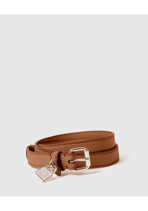 Stella McCartney - Ryder Buckle Belt, Woman, Brandy, Size: 100