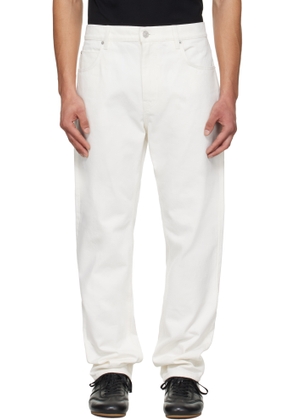 Balmain White Straight-Cut Jeans