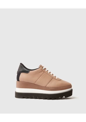 Stella McCartney - Sneak-Elyse Platform Trainers, Woman, Taupe, Size: 39h