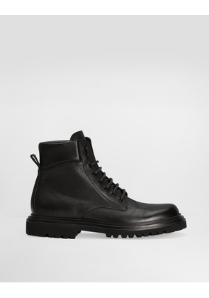 Dolce & Gabbana Calfskin Ankle Boots - Man Boots And Ankle Boots Black 43